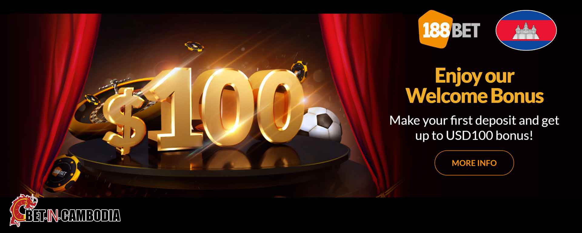 188BET Cambodia Welcome Bonus Football Betting