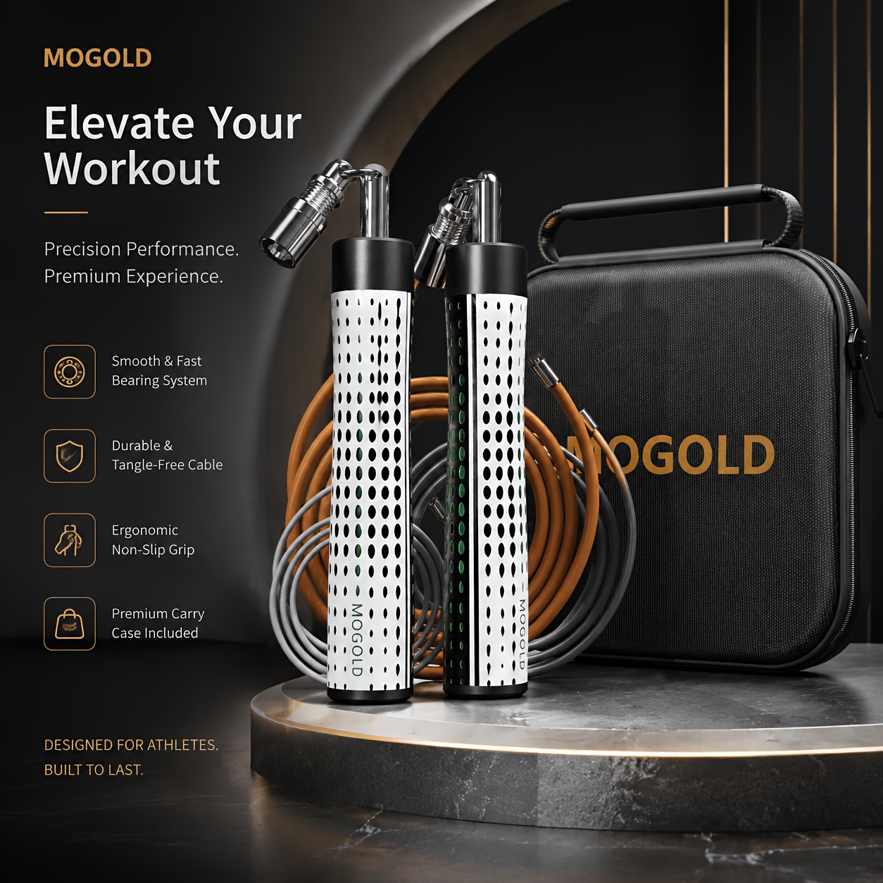 ชุดเชือกกระโดด MOGOLD มีเชือก 3 รูปแบบ