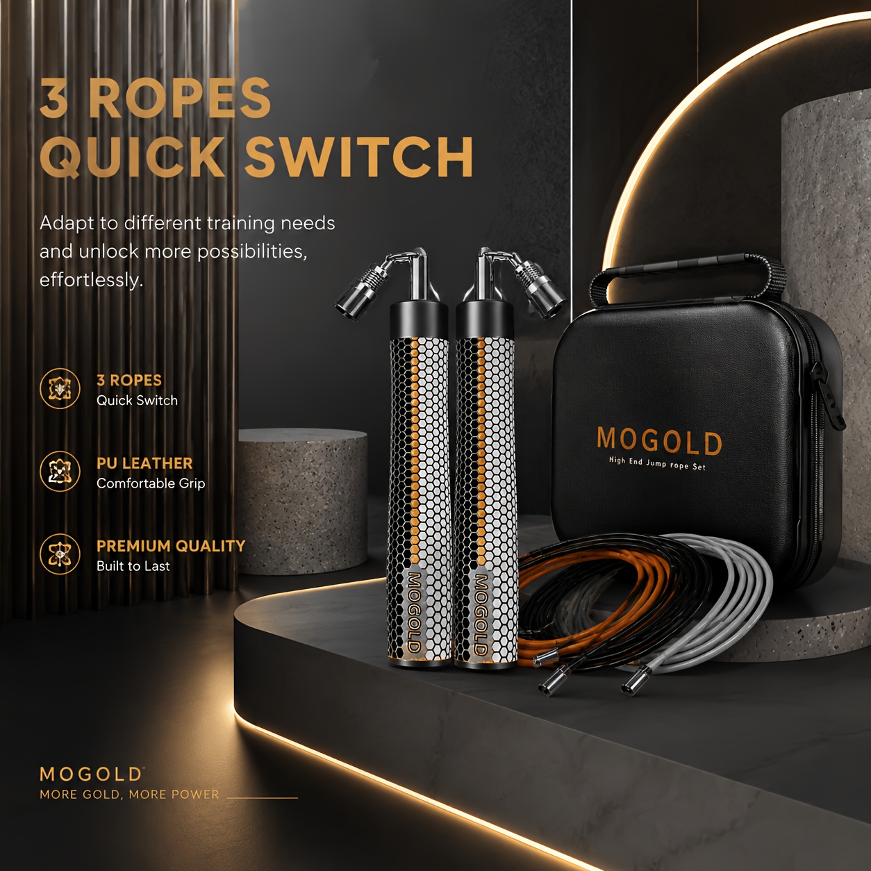 ชุดเชือกสปีด MOGOLD เปลี่ยนน้ำหนักได้