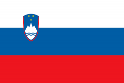 Le drapeau de la Slovénie Slovénie