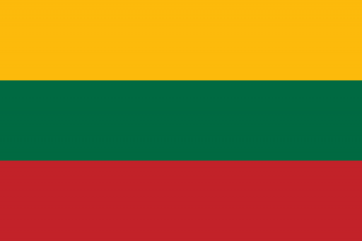The flag of Lithuania Lithuania
