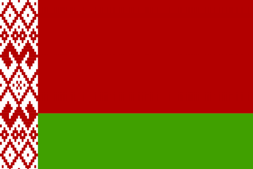 The flag of Belarus Belarus