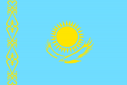 Le drapeau du Kazakhstan Kazakhstan