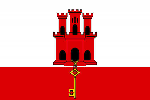 The flag of Gibraltar Gibraltar